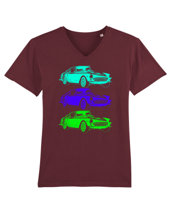 Retro Muscle Car Burgundy
