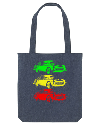 Retro Muscle Car Midnight Blue