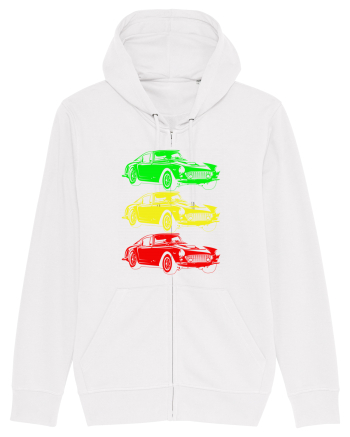 Retro Muscle Car White