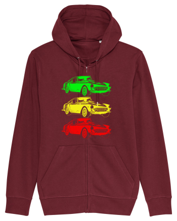 Retro Muscle Car Burgundy