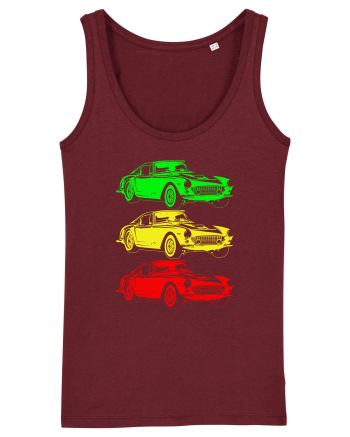 Retro Muscle Car Burgundy