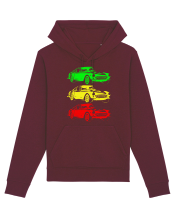 Retro Muscle Car Burgundy