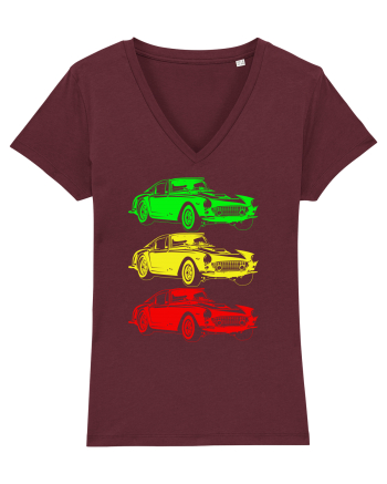 Retro Muscle Car Burgundy