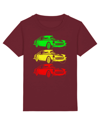 Retro Muscle Car Burgundy