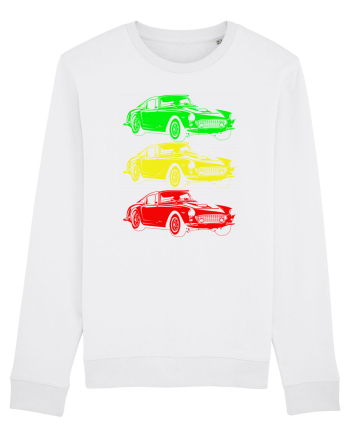 Retro Muscle Car White