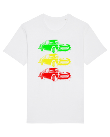 Retro Muscle Car White