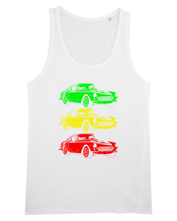 Retro Muscle Car White