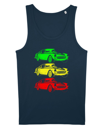 Retro Muscle Car Navy