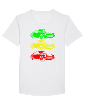 Retro Muscle Car White