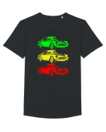 Retro Muscle Car Tricou mânecă scurtă guler larg Bărbat Skater