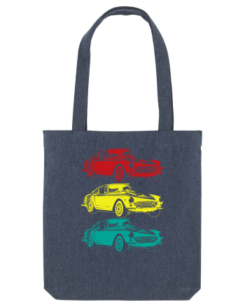 Retro Muscle Car Midnight Blue