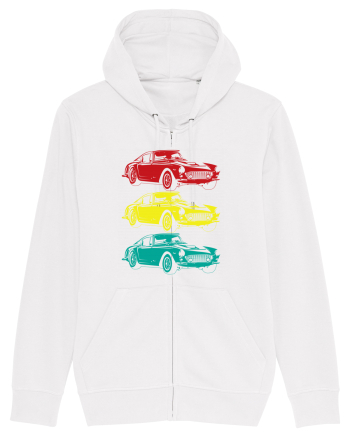 Retro Muscle Car White