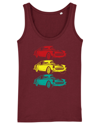 Retro Muscle Car Burgundy