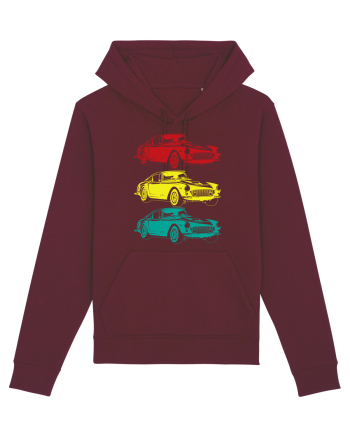 Retro Muscle Car Burgundy