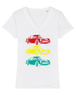 Retro Muscle Car Tricou mânecă scurtă guler V Damă Evoker