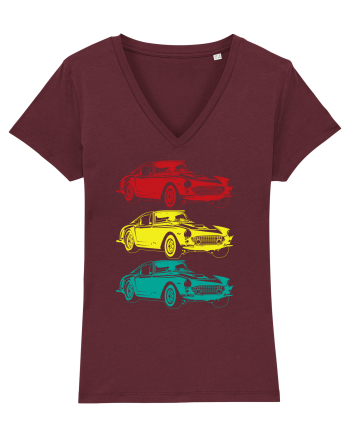 Retro Muscle Car Burgundy