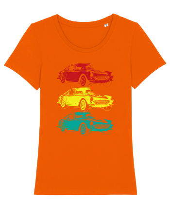 Retro Muscle Car Bright Orange