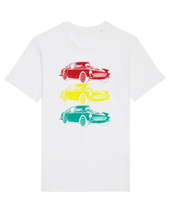 Retro Muscle Car White