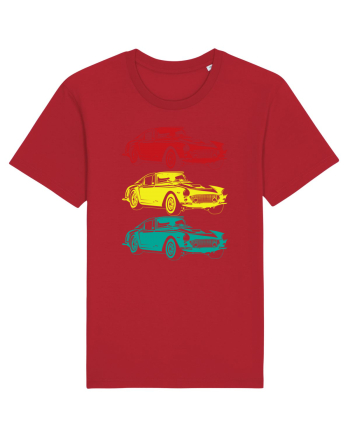 Retro Muscle Car Red