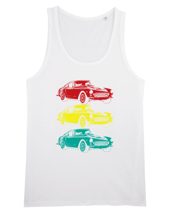Retro Muscle Car White