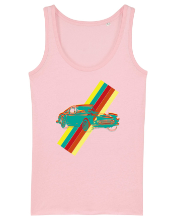 Retro Muscle Car Cotton Pink