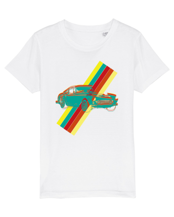 Retro Muscle Car White