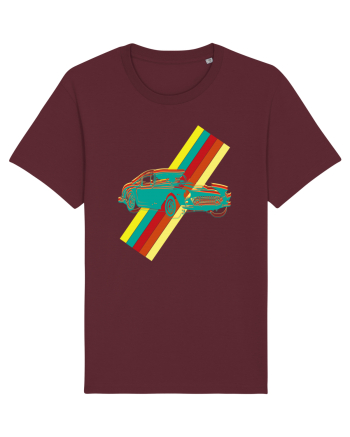 Retro Muscle Car Burgundy