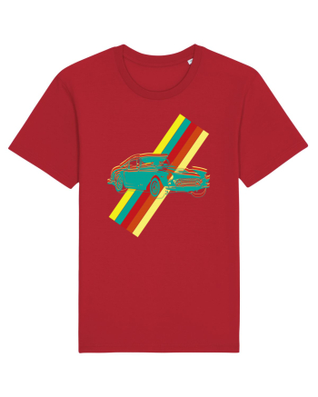 Retro Muscle Car Red
