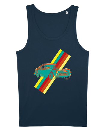 Retro Muscle Car Navy