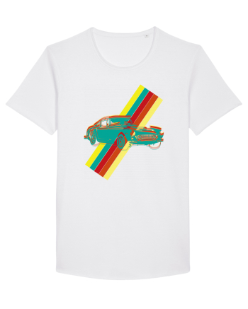 Retro Muscle Car White