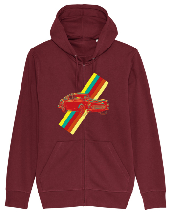 Retro Muscle Car Burgundy