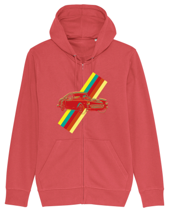 Retro Muscle Car Carmine Red