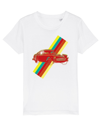 Retro Muscle Car White