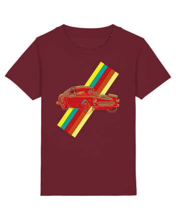 Retro Muscle Car Burgundy