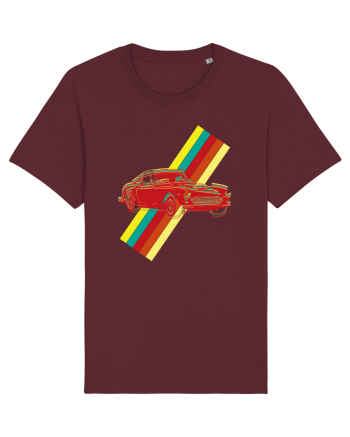 Retro Muscle Car Burgundy