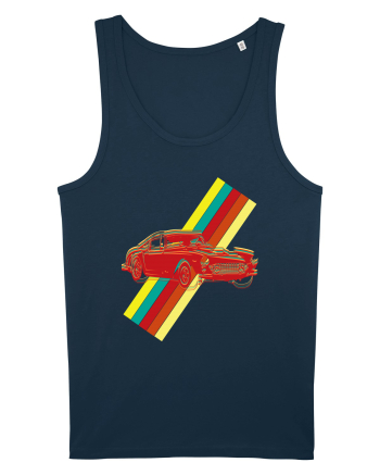 Retro Muscle Car Navy