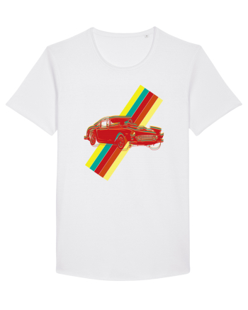 Retro Muscle Car White