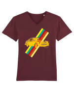 Retro Muscle Car Tricou mânecă scurtă guler V Bărbat Presenter