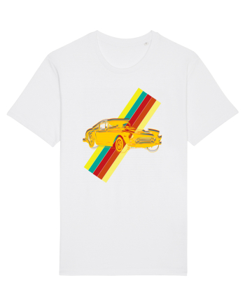 Retro Muscle Car White