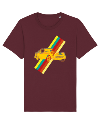 Retro Muscle Car Burgundy
