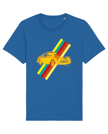 Retro Muscle Car Royal Blue