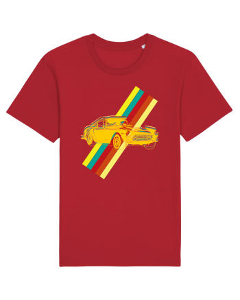 Retro Muscle Car Red