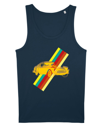 Retro Muscle Car Navy