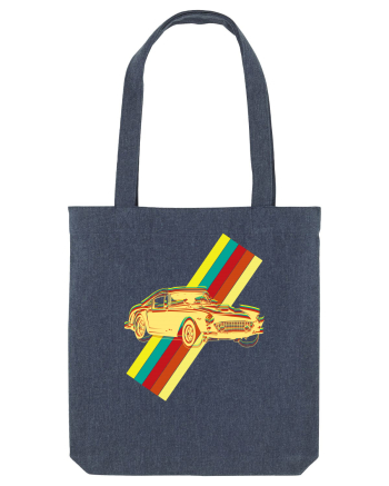Retro Muscle Car Midnight Blue