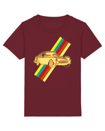 Retro Muscle Car Burgundy
