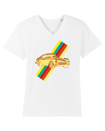 Retro Muscle Car White