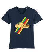 Retro Muscle Car Tricou mânecă scurtă guler V Bărbat Presenter