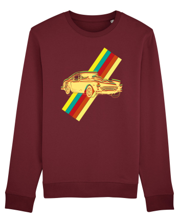 Retro Muscle Car Burgundy