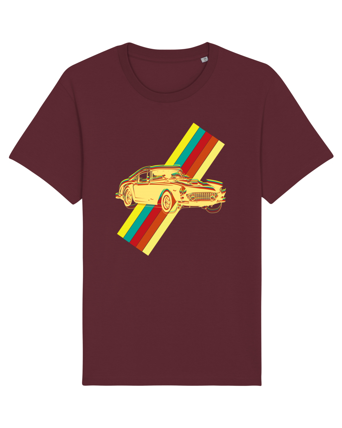 Tricou mânecă scurtă Unisex Rocker Burgundy