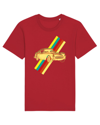 Retro Muscle Car Red